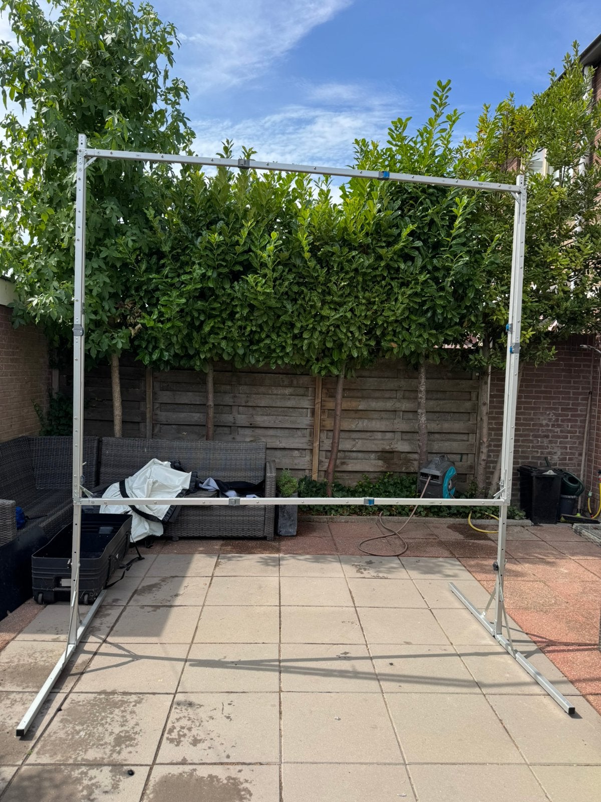 Da-Lite Fast-Fold Deluxe projectiescherm 240x180 en rolkist, Ophalen, Zo goed als nieuw