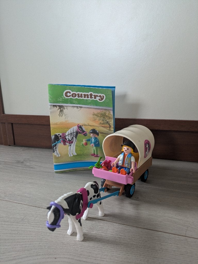 Playmobil huifkar, Ophalen