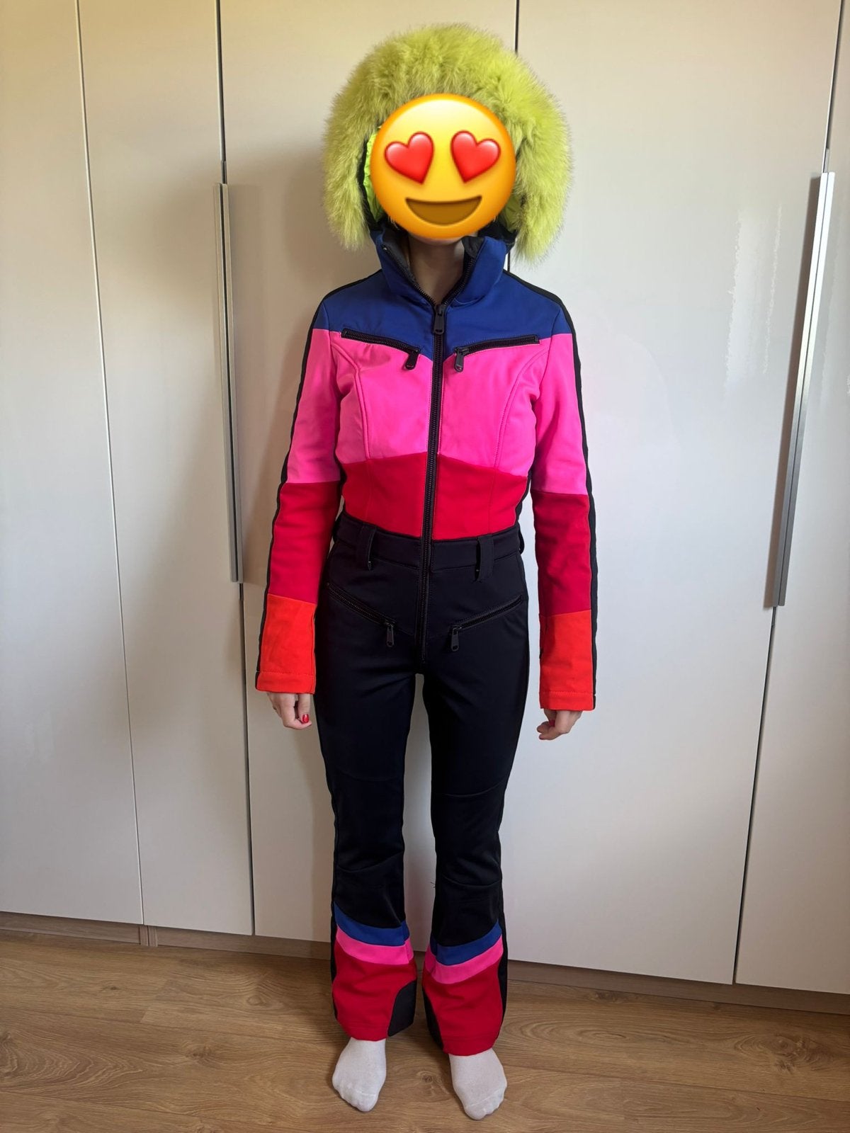 Goldbergh Ski Jumpsuit Pearl Maat 36/38 - Zo goed als nieuw, Kleding | Dames, Wintersportkleding, Ophalen, Zo goed als nieuw, Maat 36 (S)
