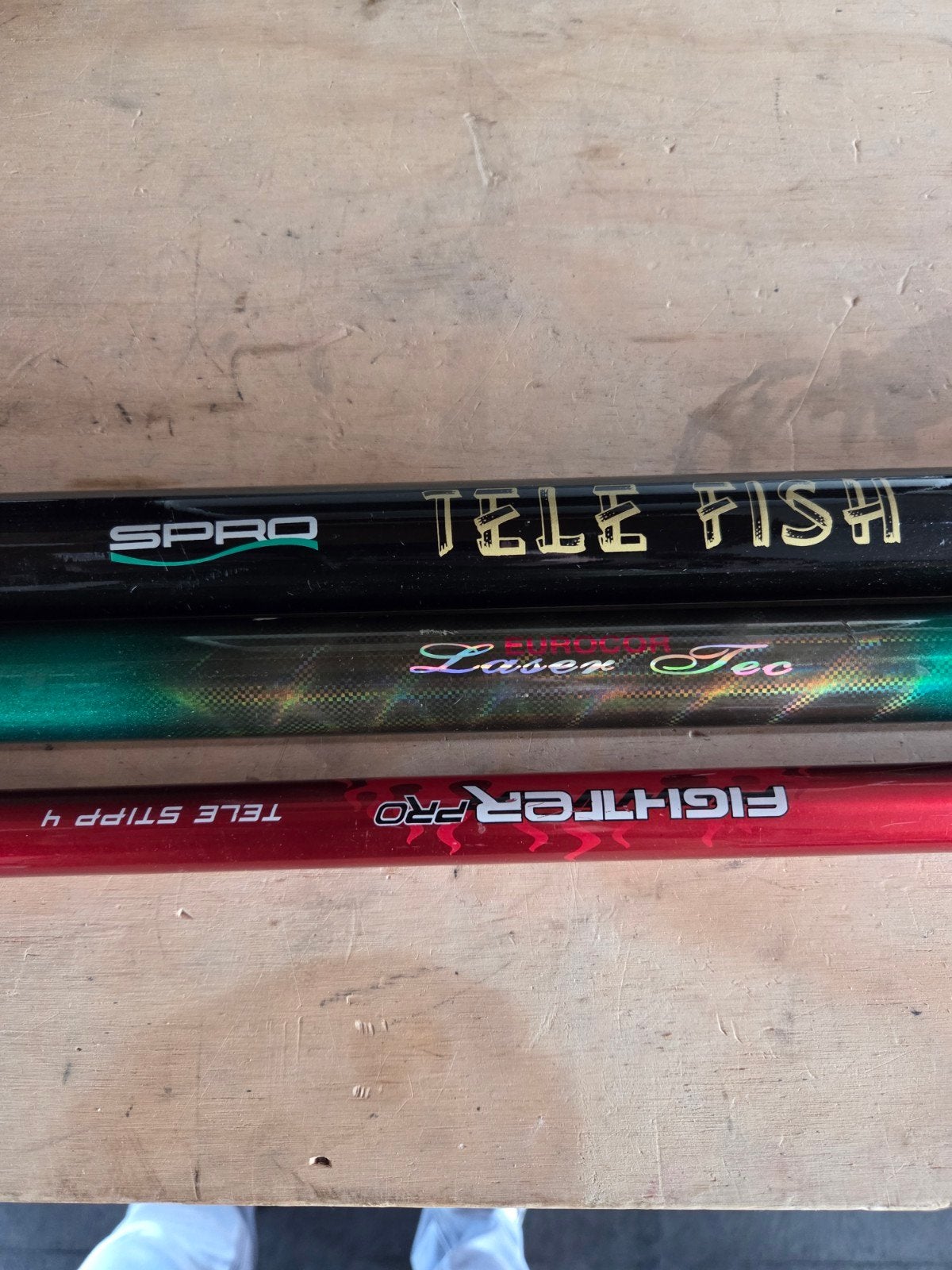 Set van 3 Telescopische Hengels: SPRO, Laser Teo, Fighter Pr, Ophalen, Gebruikt, Complete hengel