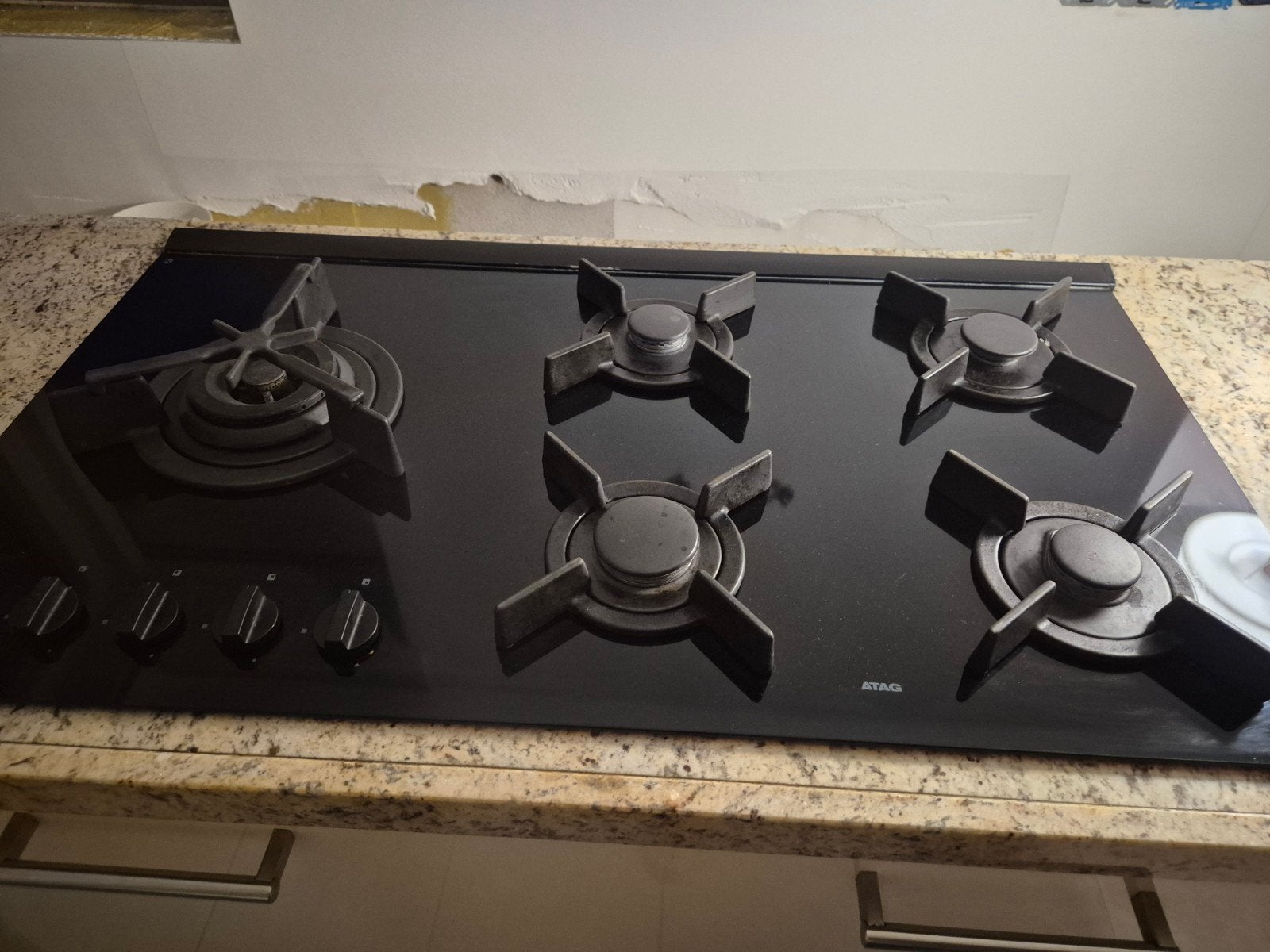 ATAG Gasfornuis met 5 kookzones, Ophalen, Gebruikt, Inbouw, Gas