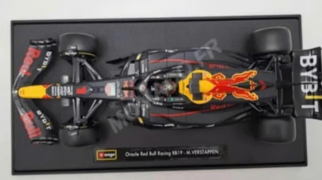 Max Verstappen Oracle Red Bull RB19 2023 1/18 BBurago 18003, Ophalen of Verzenden, Nieuw, Auto, Bburago