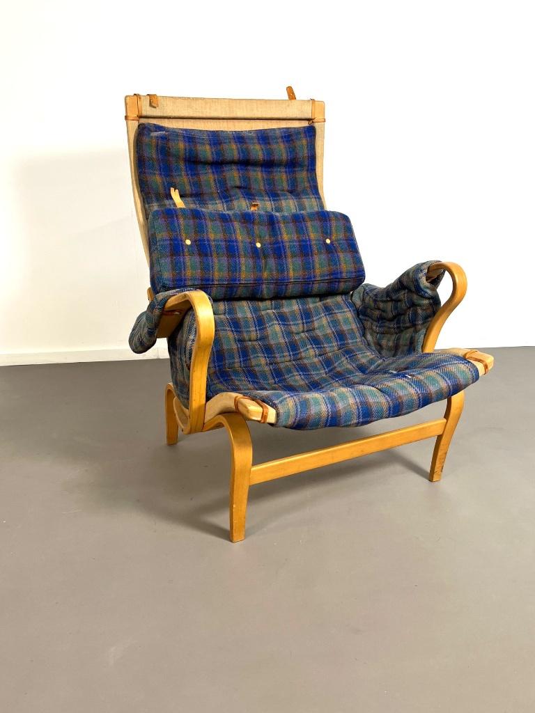 Pernilla 69 loungestoel,Bruno Mathsson,Dux, Zweden, jaren 70, Ophalen, Gebruikt, 75 tot 100 cm