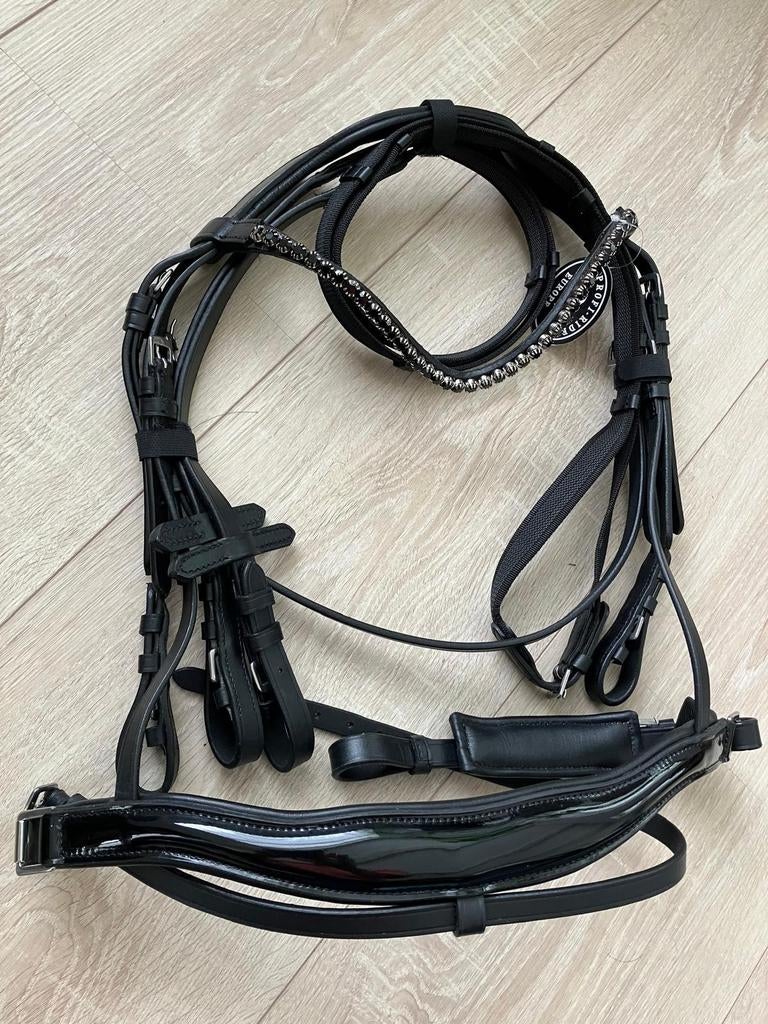 Nwe Profi-Rider hoofdstel anatomisch neusriem & kopstuk full, Dieren en Toebehoren, Ophalen of Verzenden, Nieuw