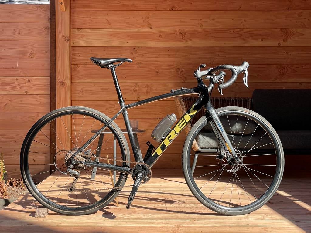 Trek Domane 2   -Black/Gold-   GravelBike Maat 52 / M, Fietsen en Brommers, Fietsen | Racefietsen, Aluminium, Zo goed als nieuw