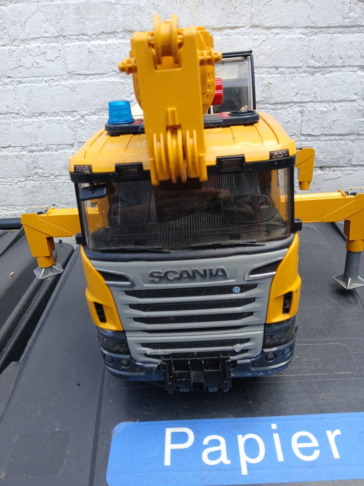 Grote Scania takelwagen.  Bruder, opknapper, Verzamelen, Speelgoed, Ophalen