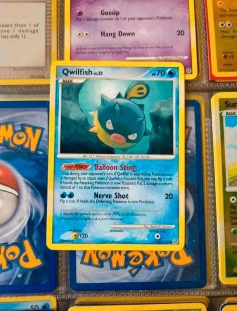 Qwilfish 101/132 Diamond&Pearl Secret Wonders pokemon kaart, Ophalen of Verzenden, Zo goed als nieuw, Losse kaart