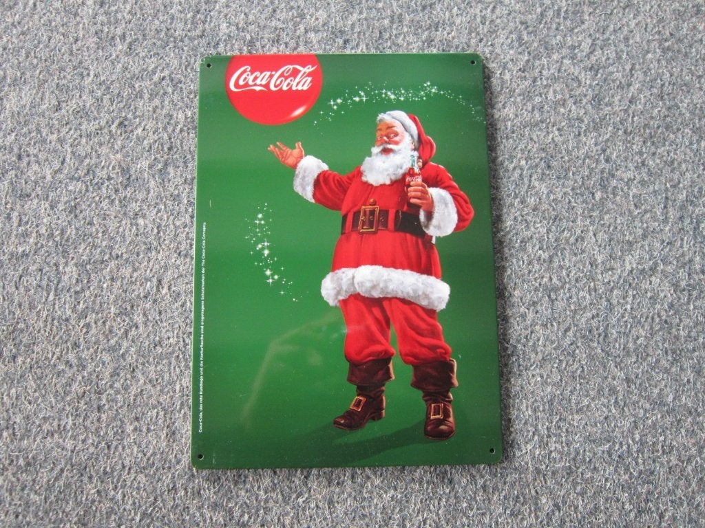 COCA COLA BLIKKEN RECLAMEBORDEN, Verzamelen, Ophalen, Zo goed als nieuw, Reclamebord