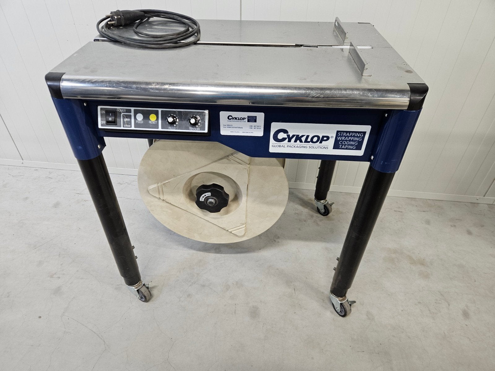 Cyklop M-Pac-V omsnoeringsmachine, Ophalen, Gebruikt