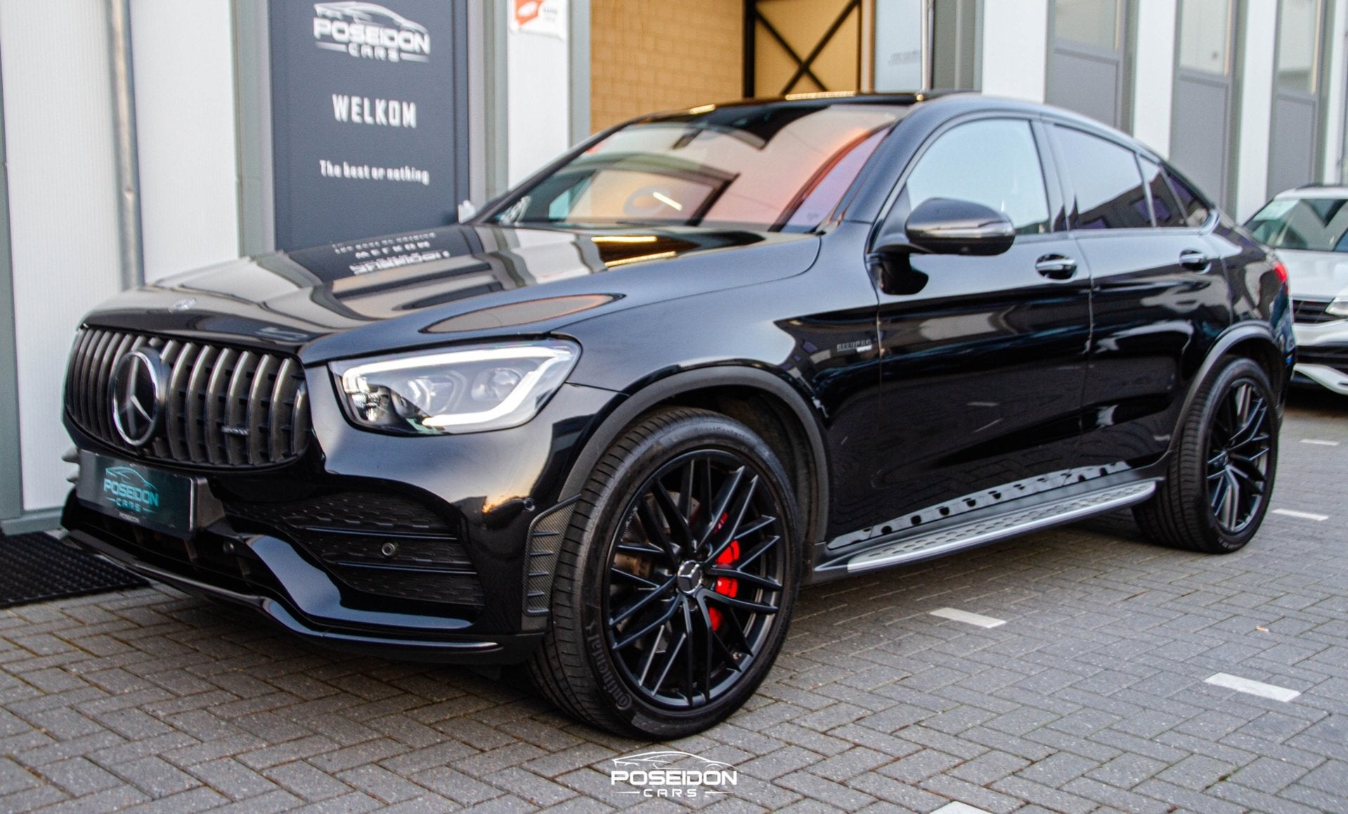 Mercedes-Benz GLC-klasse Coupé AMG 43 4MATIC LUCHTVERING |, Auto's, Automaat, Gebruikt, 390 pk, Leder