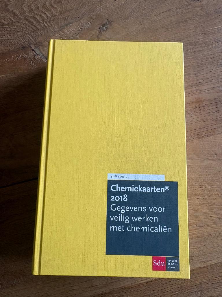 Chemiekaarten boek 2018, Boeken, Nieuw, Sdu, Beta, HBO