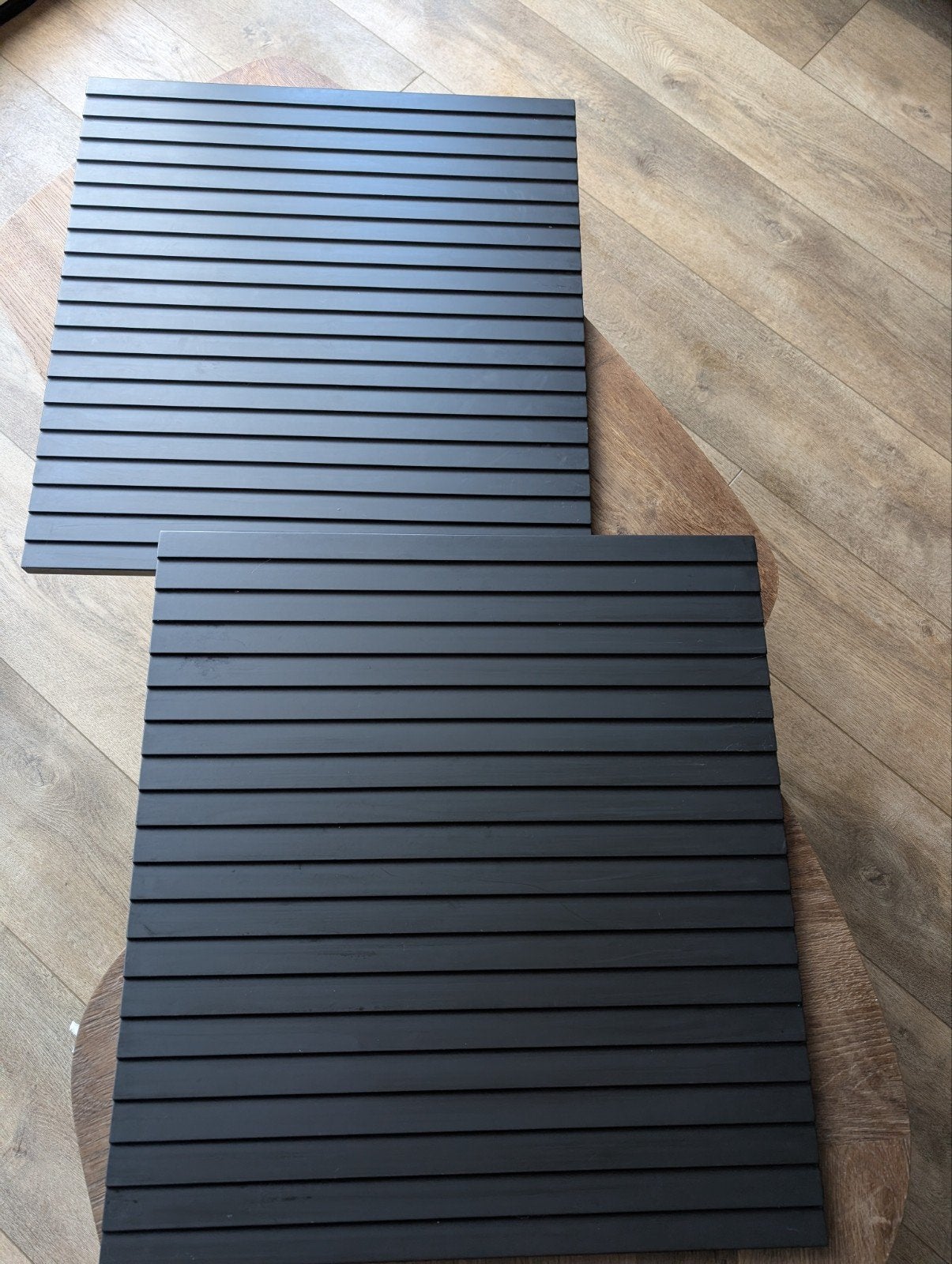 2x ikea besta deur/front zwart geribbeld 60x64, Ophalen, Zo goed als nieuw