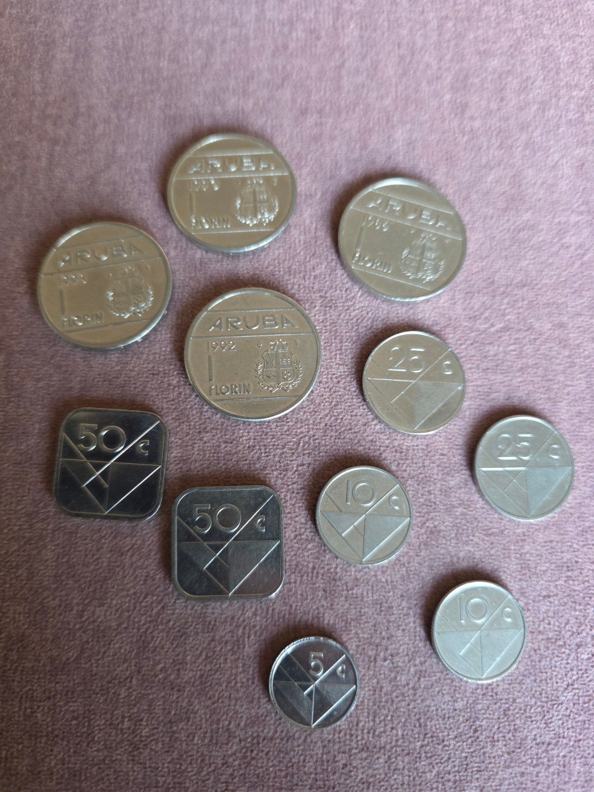 Aruba Florin en Centen Muntenset - Diverse Jaren, Ophalen of Verzenden, Setje