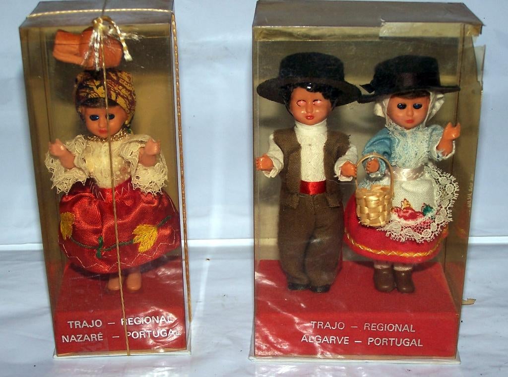 3 mooie Portugese klederdrachtpoppen. Nieuw in verpakking., Verzamelen, Ophalen of Verzenden, Nieuw, Pop