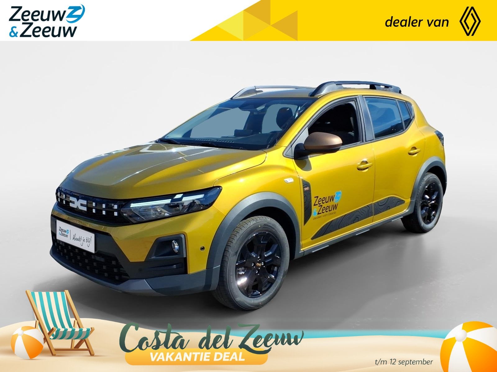 Dacia Sandero Stepway 1.0 TCe 110 limited edition Airco | Na, Auto's, Voorwielaandrijving, 12 maanden, Stof, 1070 kg
