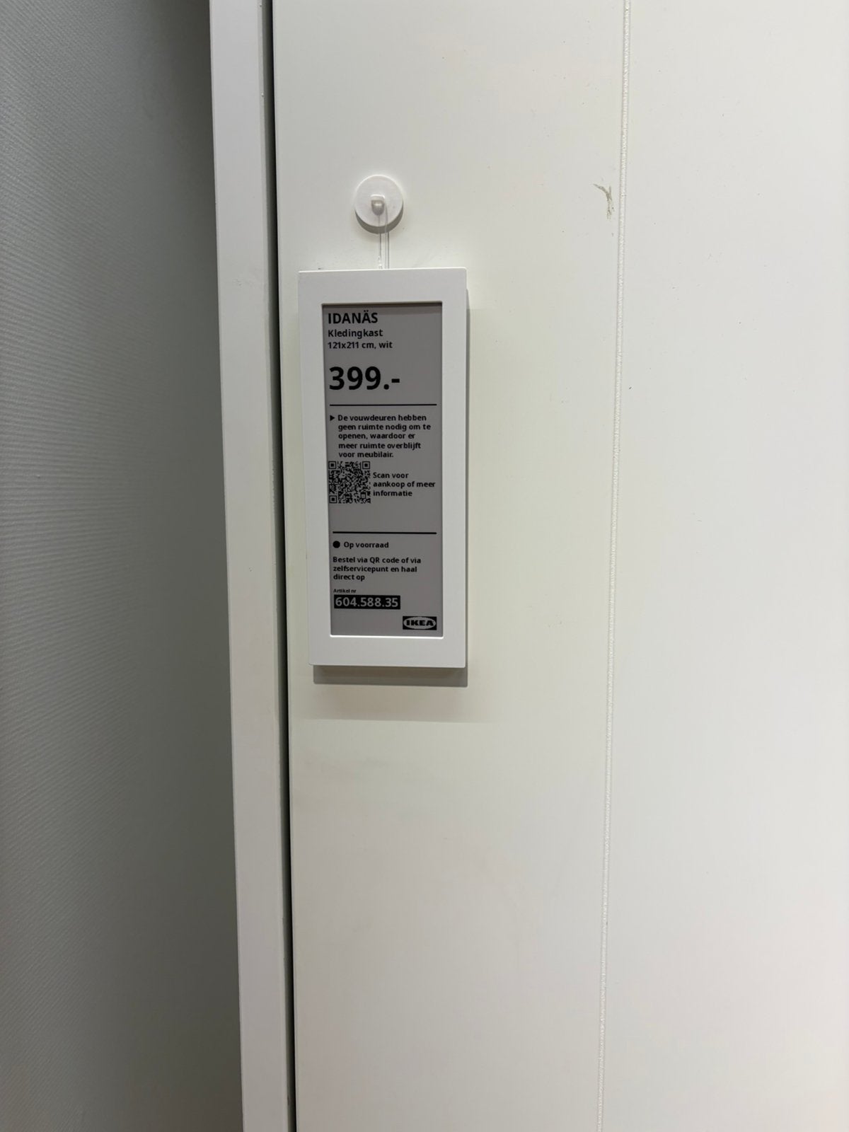 Kledingkast Ikea Idanas 211 hoog 121 breed 57 diep, Ophalen, Gebruikt