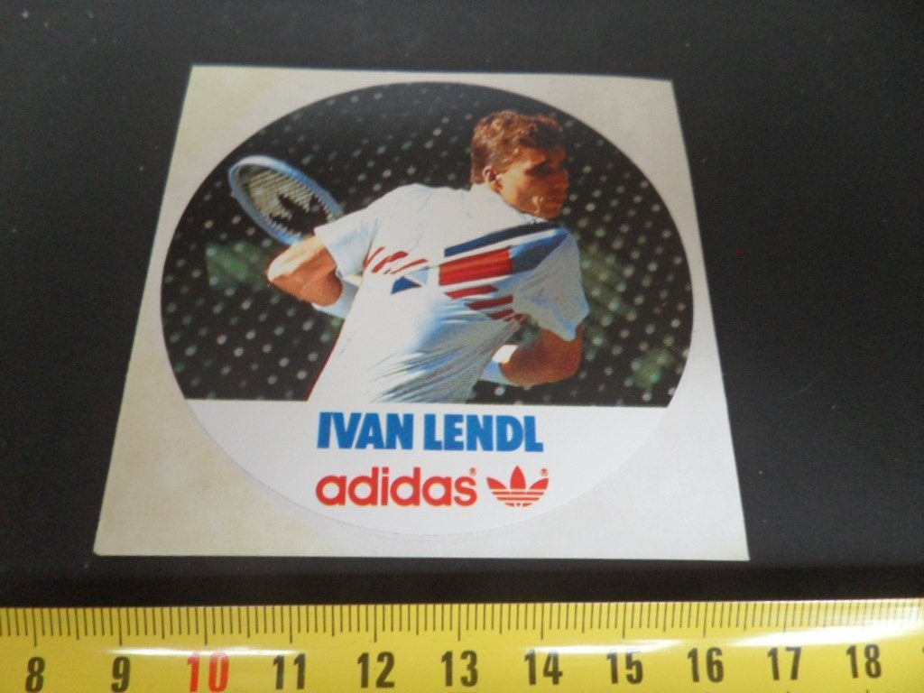 sticker ADIDAS  IVAN LENDL  Tennis, Ophalen of Verzenden, Zo goed als nieuw