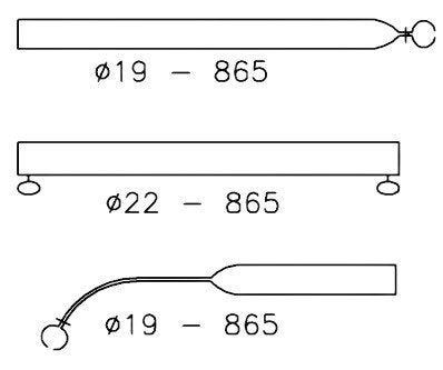 1 set a 2 stuks   Voortentspanstok Nokboog 19/22mm 165/255cm, Ophalen of Verzenden, Zo goed als nieuw