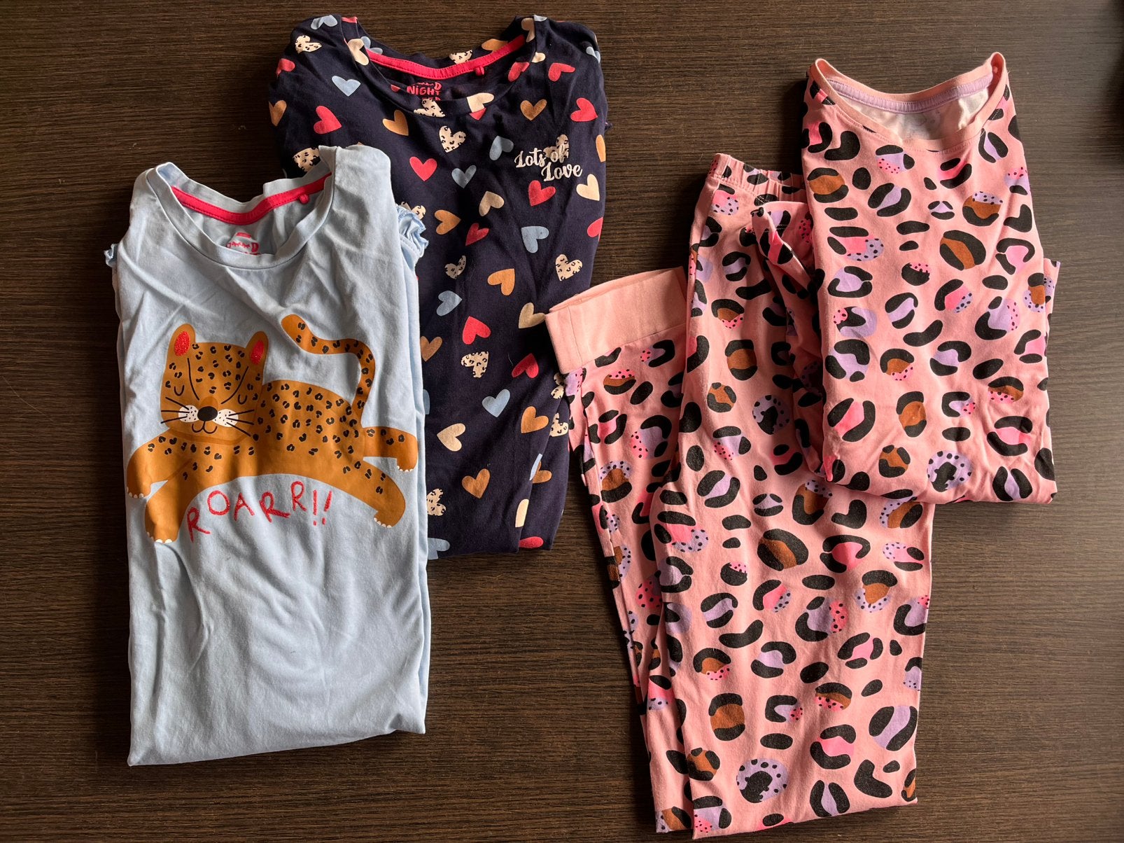 Pyamas 3x - We Fashion / Hema 158/164, Ophalen of Verzenden, Zo goed als nieuw, Meisje, Nacht- of Onderkleding