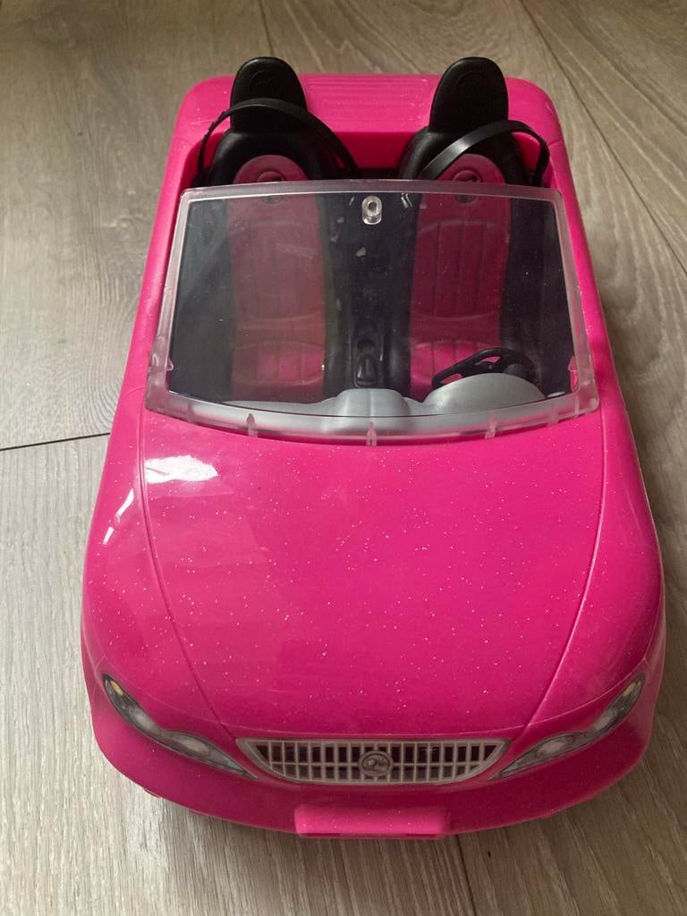 Barbie Roze Glitter Cabrio Speelgoedauto, Ophalen of Verzenden, Gebruikt