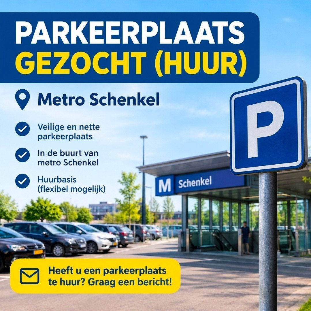 GEZOCHT Parkeerplaats Metro Schenkel / Prins Alexanderlaan, Auto diversen