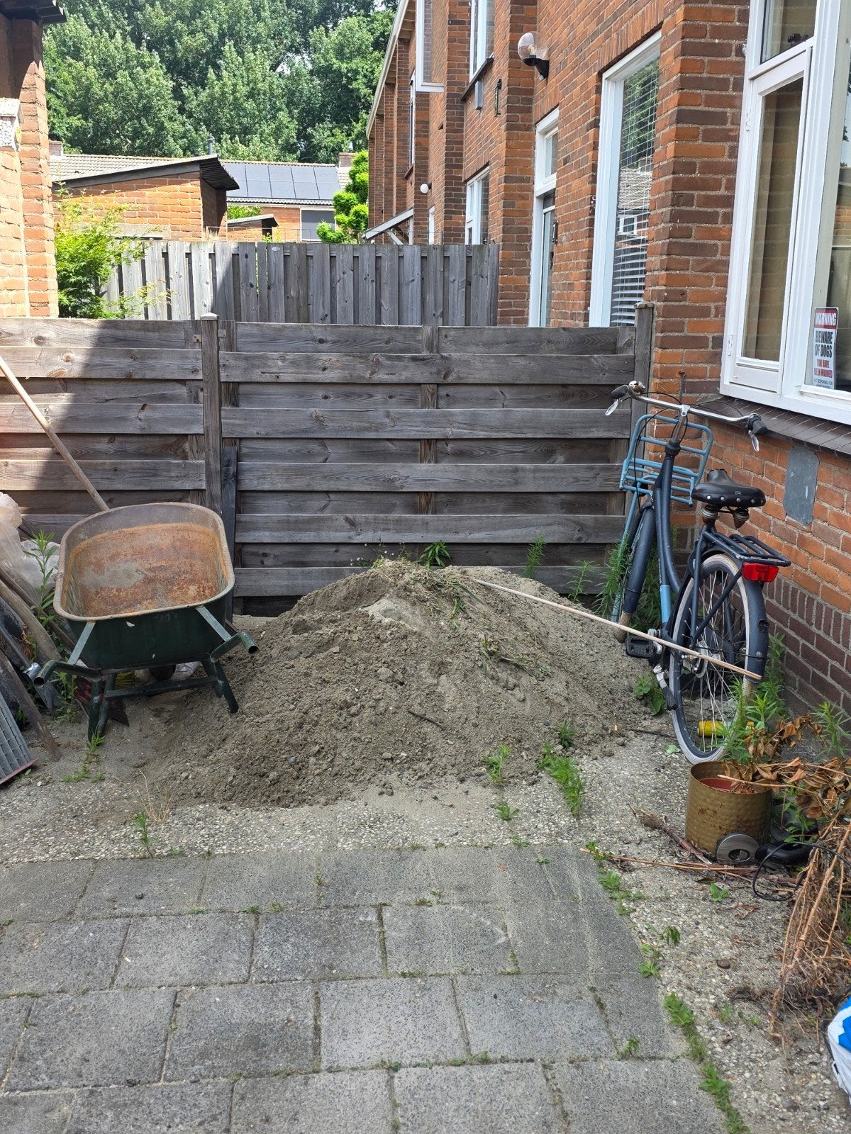 Ophoogzand met grindresten, Ophalen, Gebruikt, Ophoogzand
