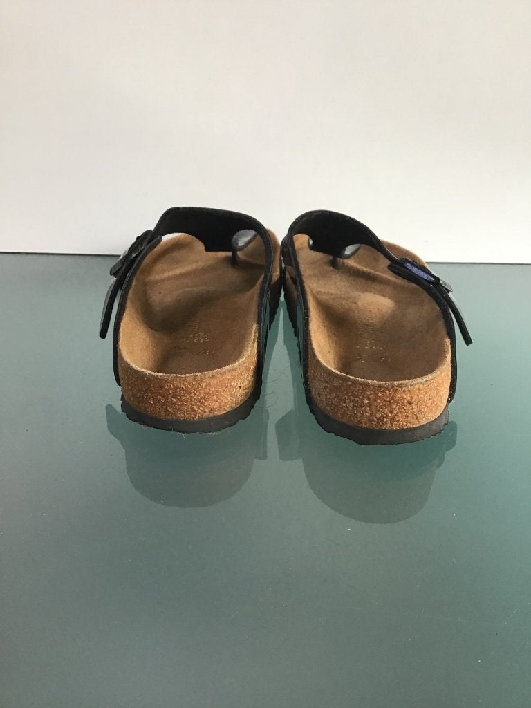 Birkenstock Gizeh zwart 38 | glossy shine | Gratis verzenden, Kleding | Dames, Schoenen, Slippers, Verzenden, Zwart, Zo goed als nieuw