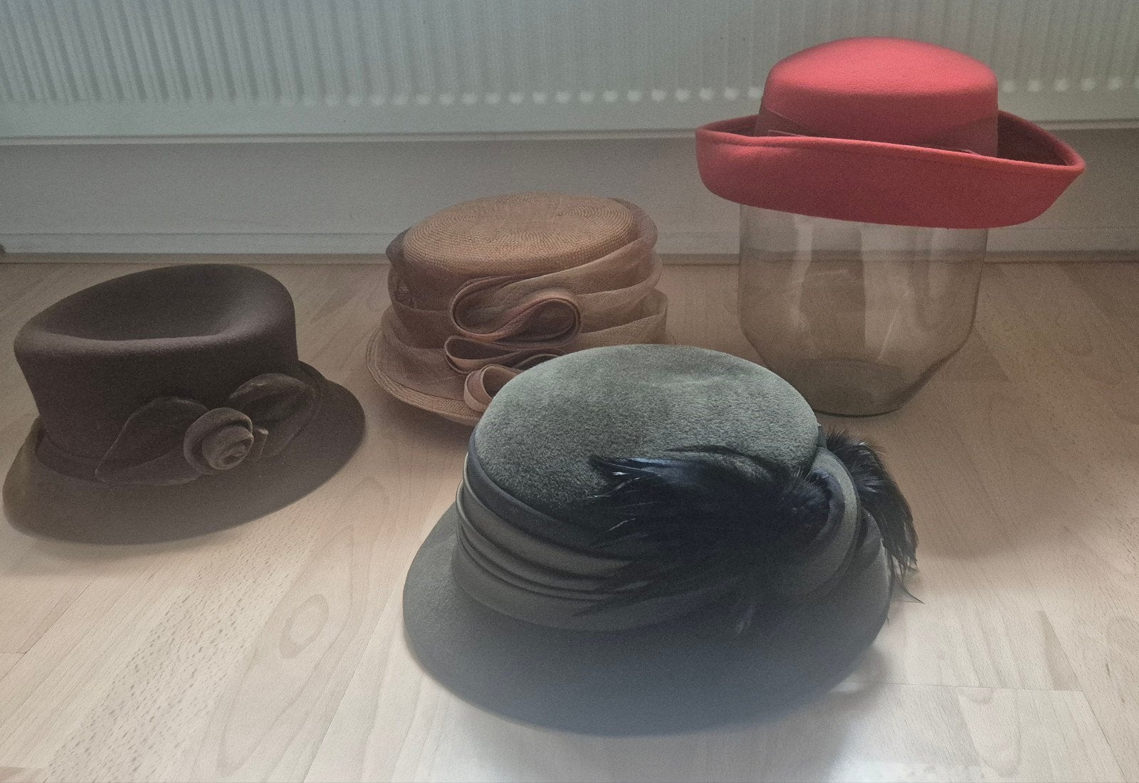 4 mooie hoeden te koop, Ophalen, 56 of 57 cm (M, 7 of 7⅛ inch), Hoed, Aliëlle