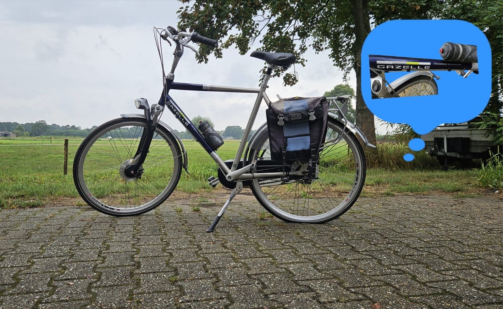 Heren en damesfietsen, Ophalen, Velgrem, Gazelle, 53 tot 56 cm