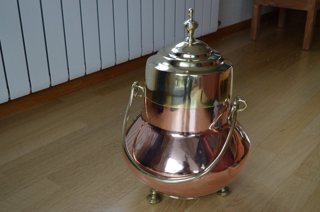 Te Koop Antieke koperen doofpot  ketel, Verzenden
