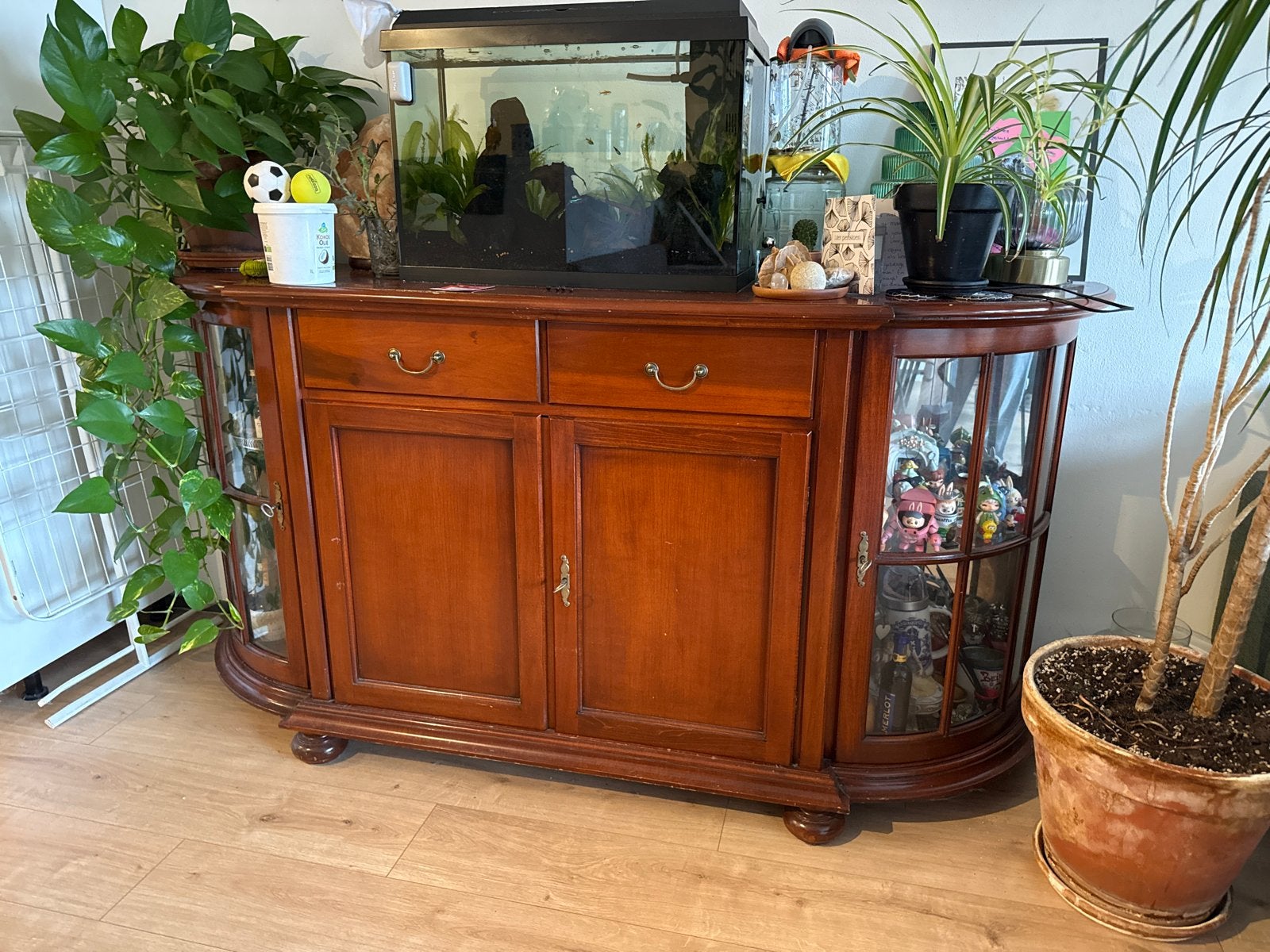 Kersenhouten dressoir met waterschade - Gratis af te halen, Ophalen of Verzenden, Gebruikt