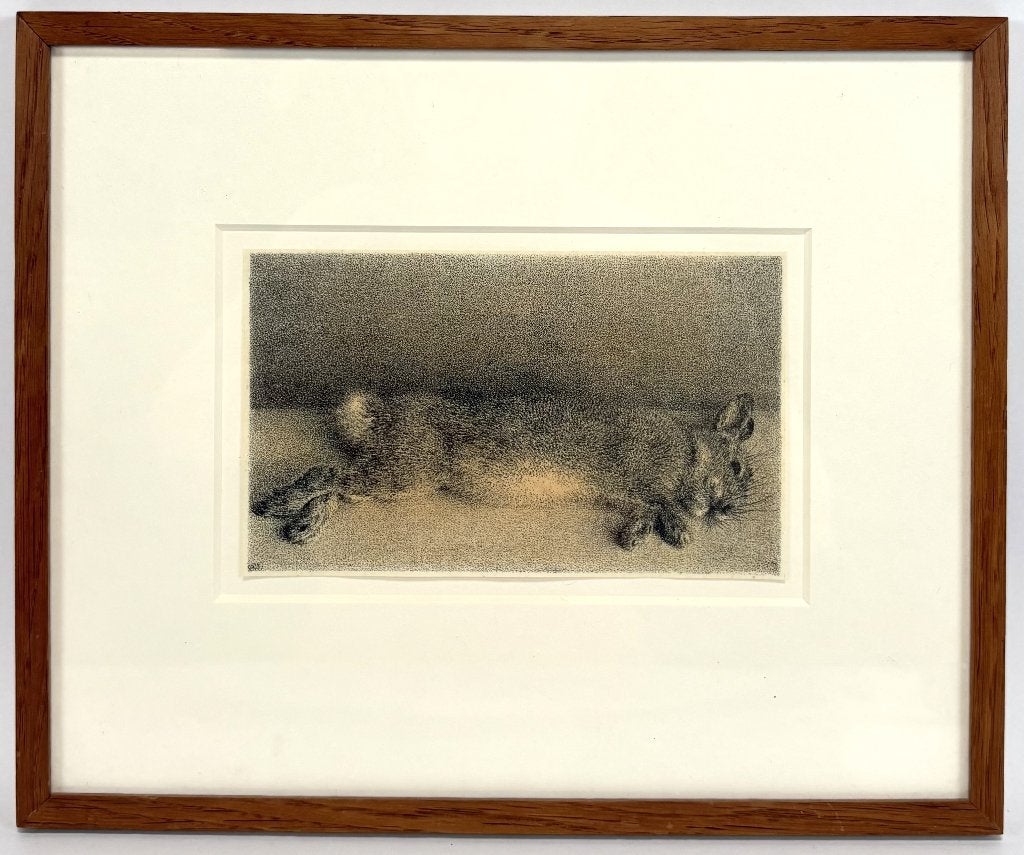 13. Litho, Evert Musch – stilleven konijn, 1943