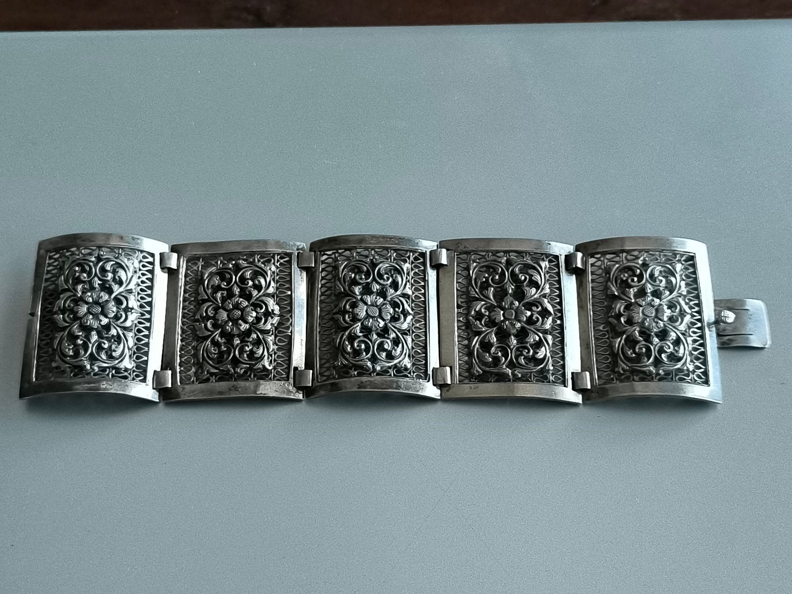 Zilveren Djokja Armband - 90 gram - Maten zie foto's, Ophalen of Verzenden, Gebruikt, Zilver, Zilver