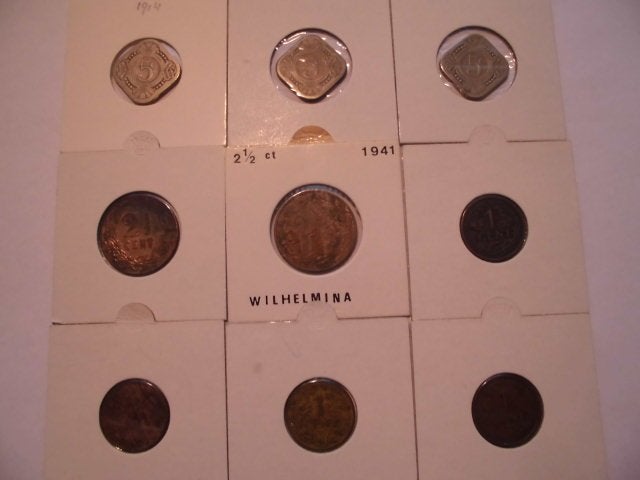 verzameling 27 munten Nederland 5,2/5,1 cent 1900/1943, Ophalen of Verzenden, Nederland, Munten