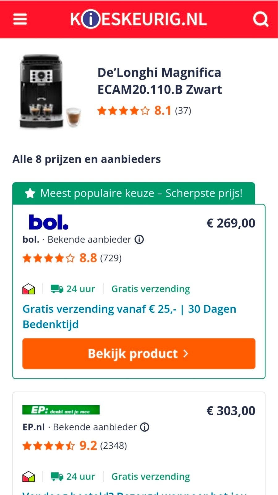 Foto 5 van Delonghi Magnifica S