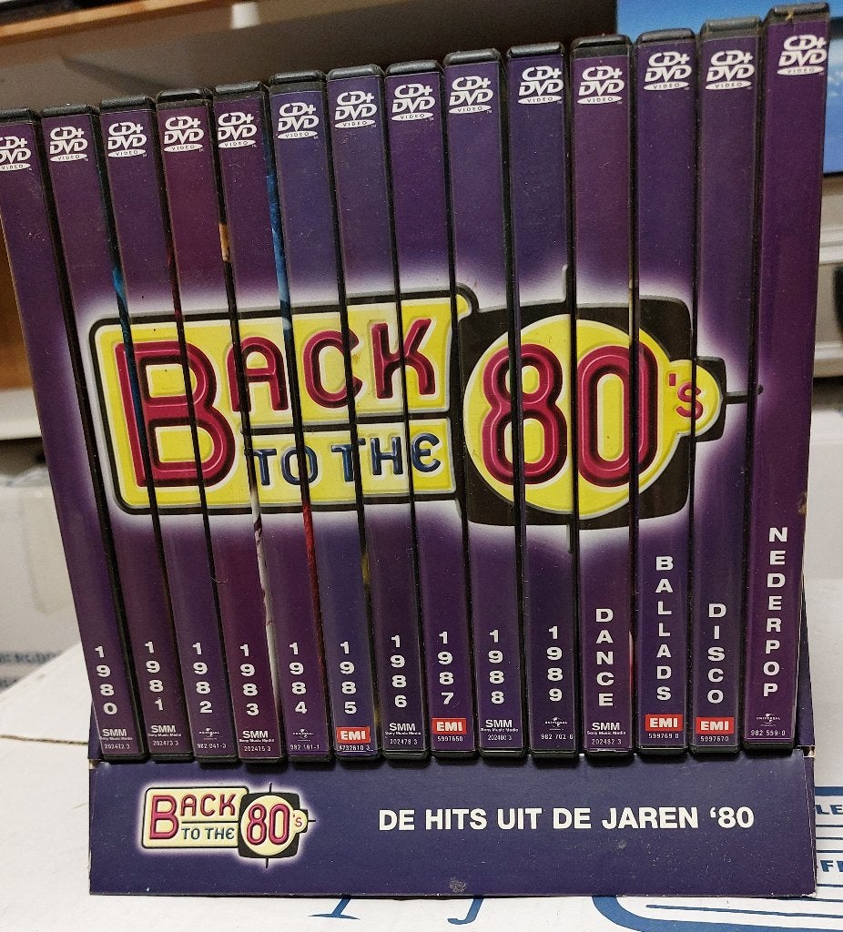 cd/dvd collectie back to the 80's, Cd's en Dvd's, Ophalen, Alle leeftijden, Boxset, Muziek en Concerten