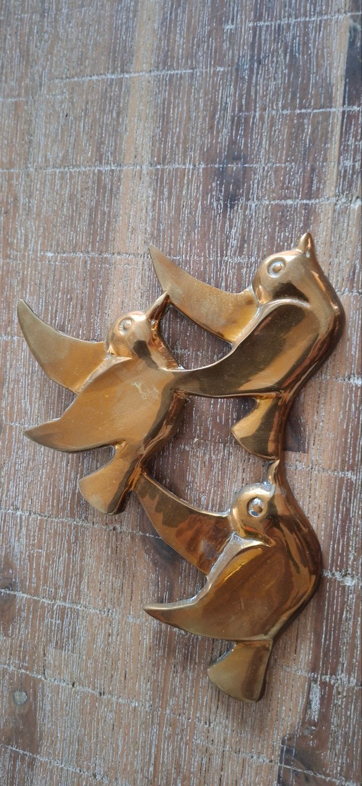 Vintage messing vogels wanddecoratie, Ophalen