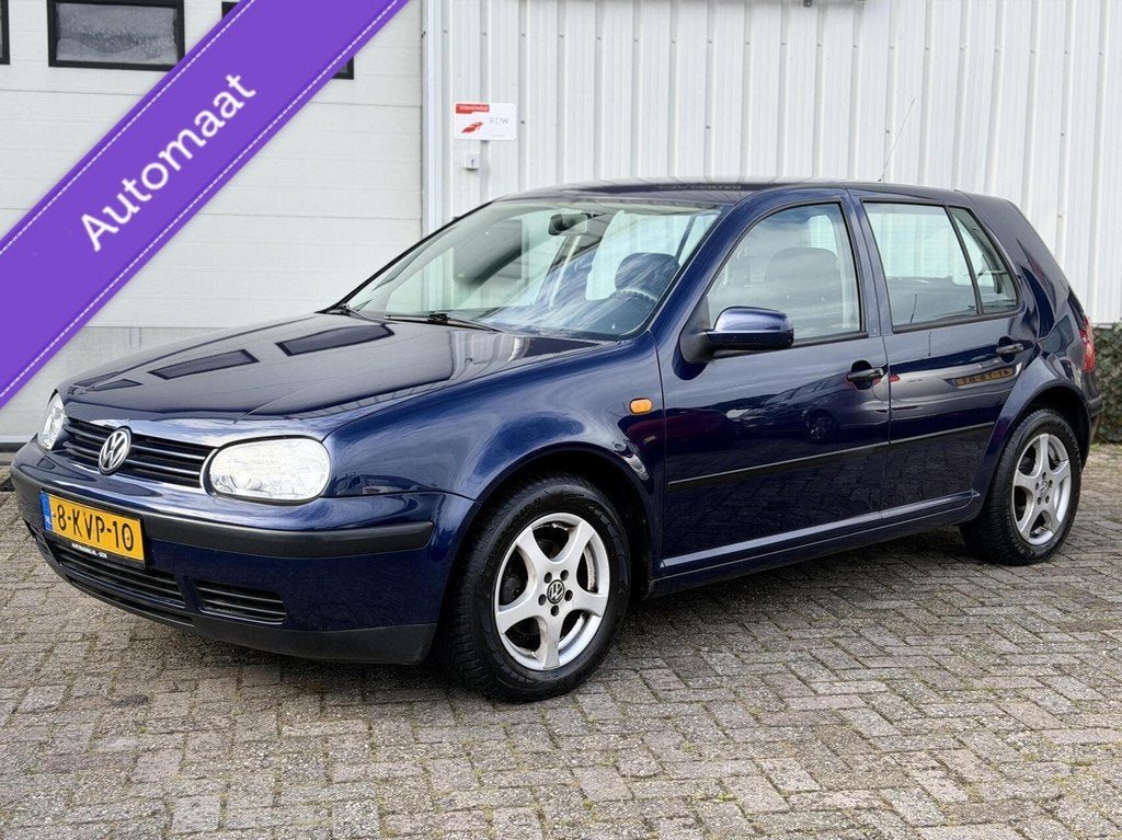 Volkswagen Golf 1.6 Automaat Nieuwe Apk, Auto's, 101 pk, Gebruikt, 4 cilinders, Blauw