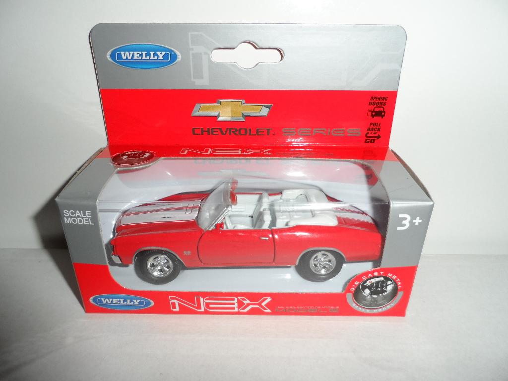 Welly - 1971 Chevrolet Chevelle SS 454 - 1:36, Ophalen of Verzenden, Nieuw, Auto