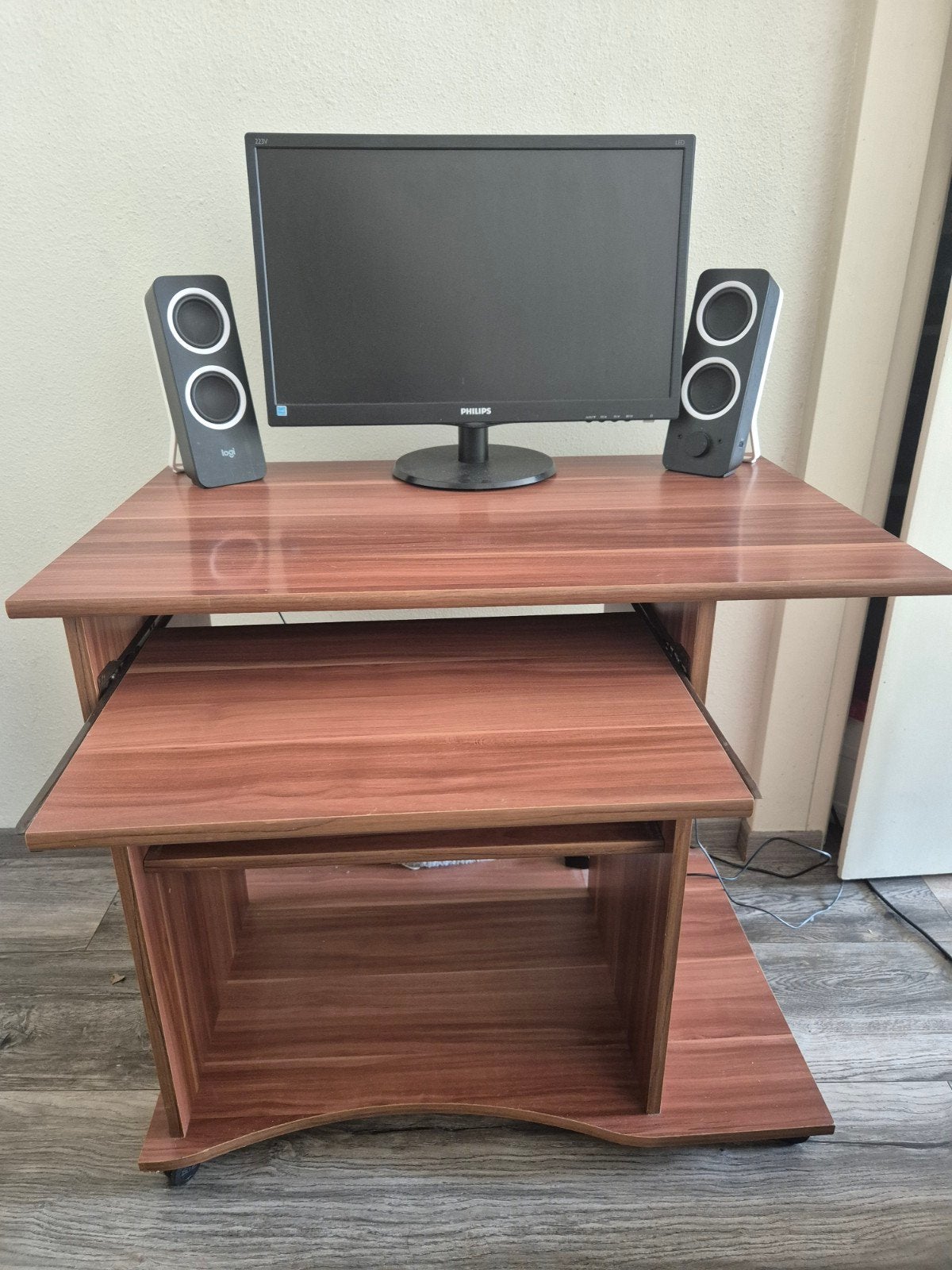 Compact computerkast / bureau, Ophalen, Gebruikt, Modern, functioneel, 70 tot 120 cm