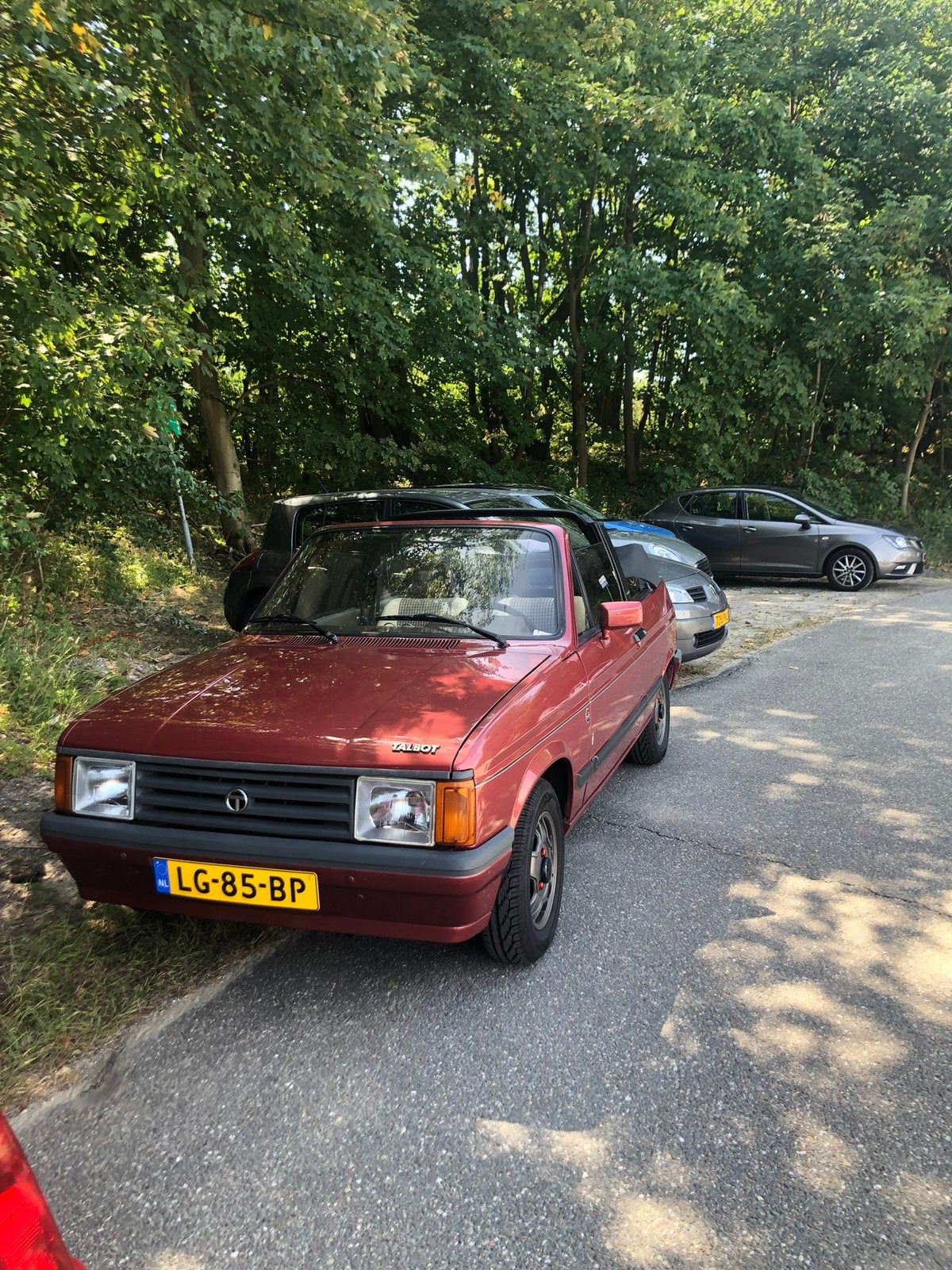 Talbot Samba 1.4 Cabriolet 1984 Rood, Auto's, Overige Auto's, Voorwielaandrijving, 1360 cc, 4 cilinders, Origineel Nederlands