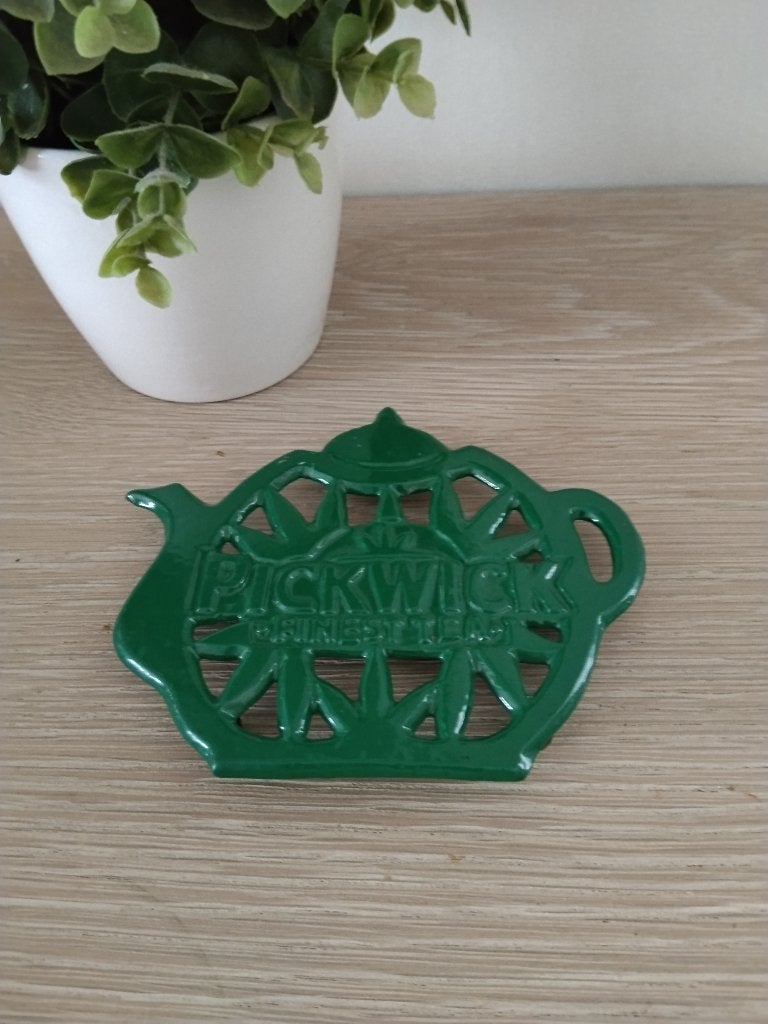 vintage metalen onderzetter pickwick, Ophalen of Verzenden, Zo goed als nieuw, Metaal