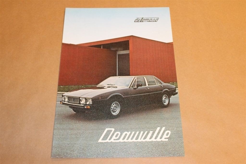 Zeldzame brochure - De Tomaso Deauville - 1980, Ophalen of Verzenden, Zo goed als nieuw, Overige merken