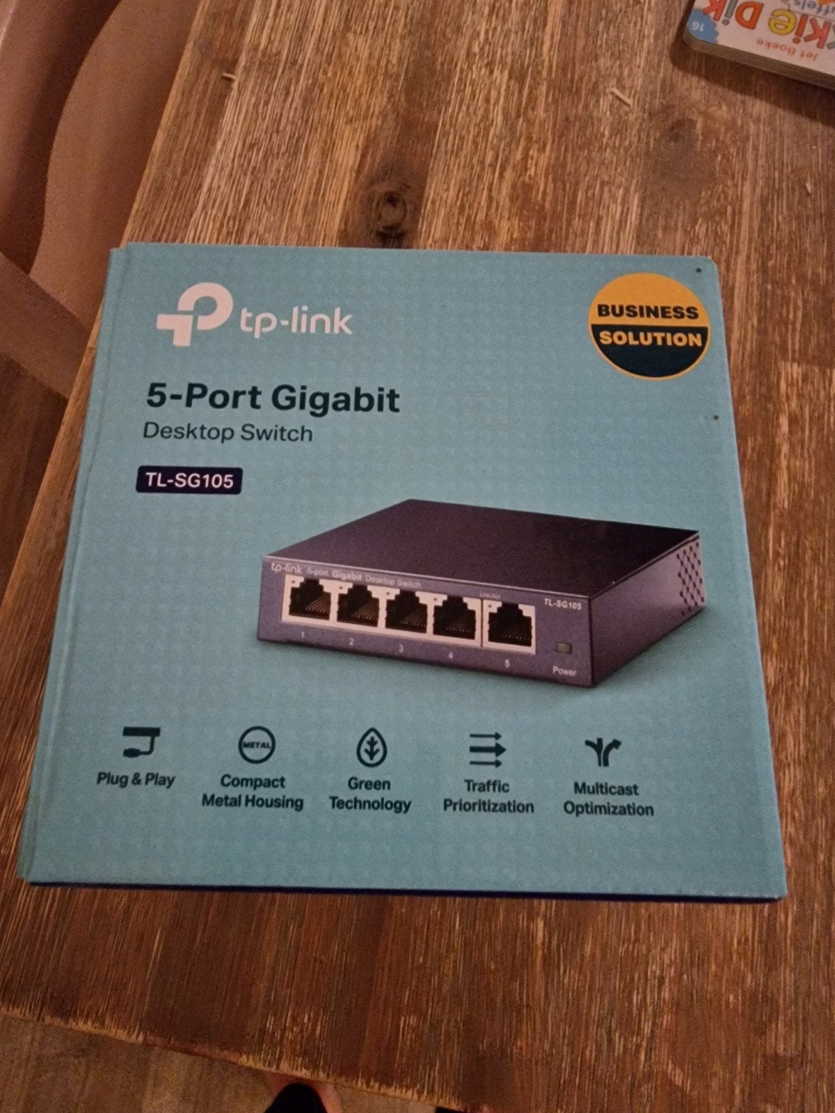TP-Link TL-SG105 5-Poorts Gigabit Desktop Switch, Computers en Software, Netwerk switches, Ophalen of Verzenden