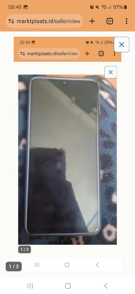 Samsung A33 blauw, Telecommunicatie, Gebruikt, Blauw, Touchscreen, Ophalen of Verzenden