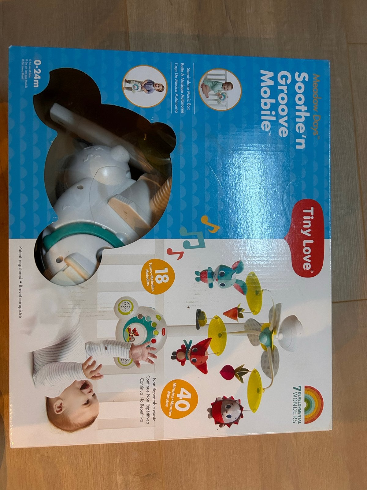 Tiny Love Meadow Days Soothe 'n Groove Mobile, Ophalen, Nieuw, Mobiel, Met geluid