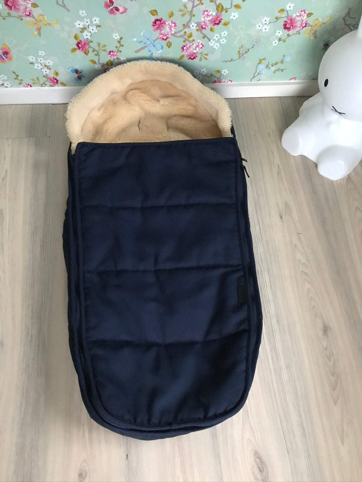 Joolz wollen Polar Voetenzak Foot Muff Dark Navy Blue Blauw, Overige merken, Voetenzak, ., Ophalen of Verzenden