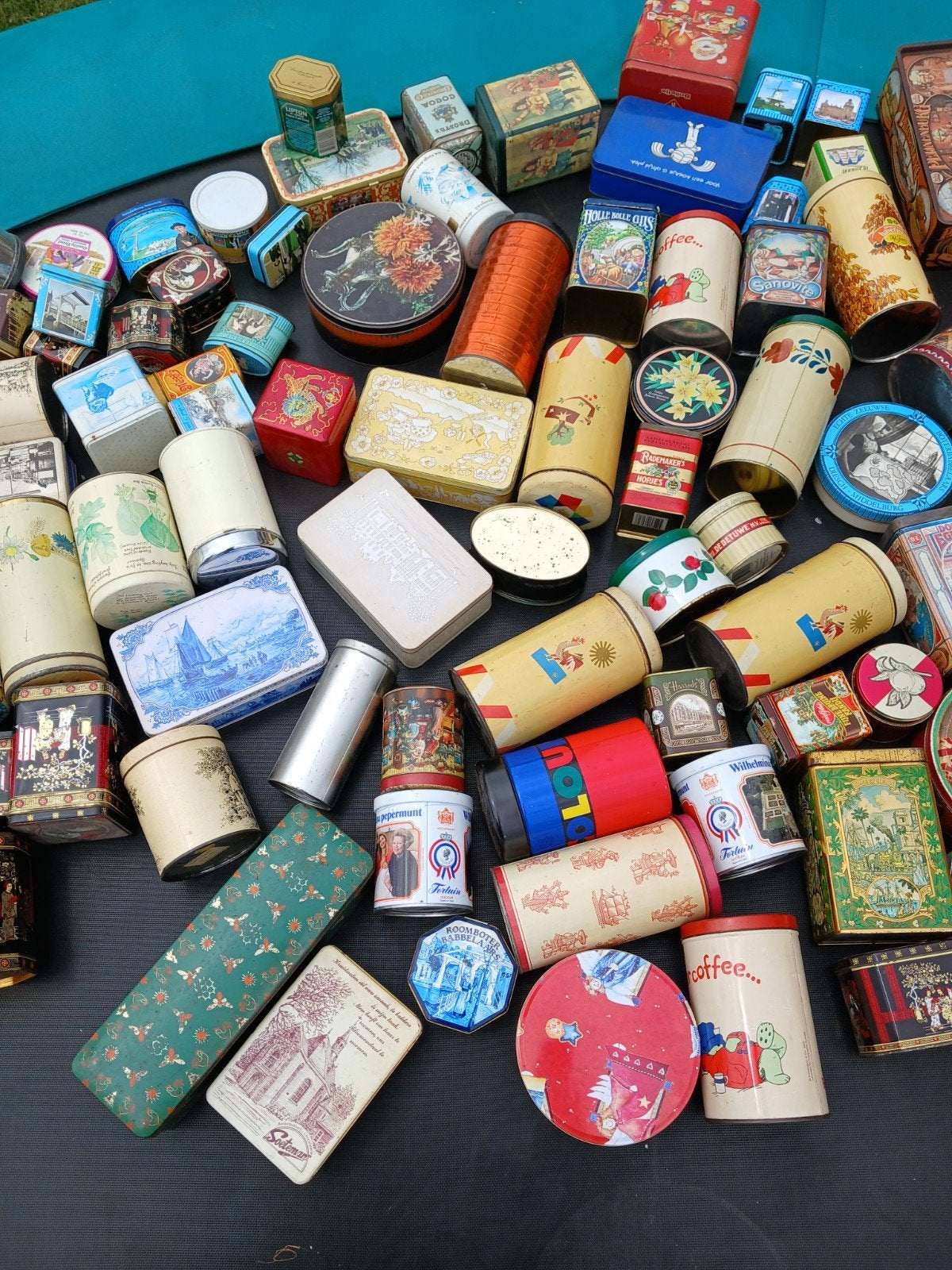 Grote collectie vintage blikken en koekblikken, Ophalen, Gebruikt, Overige