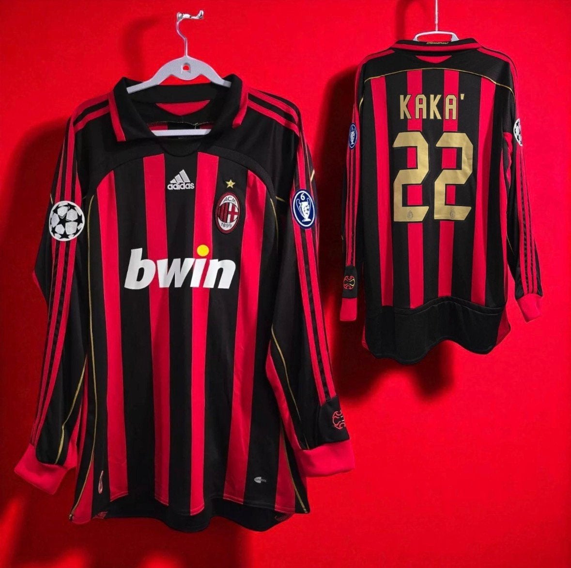 AC Milan Retro Shirt 2006/2007 |- Incl. Bedrikking, Meerkleurig, Nieuw, Overige maten, Ophalen of Verzenden
