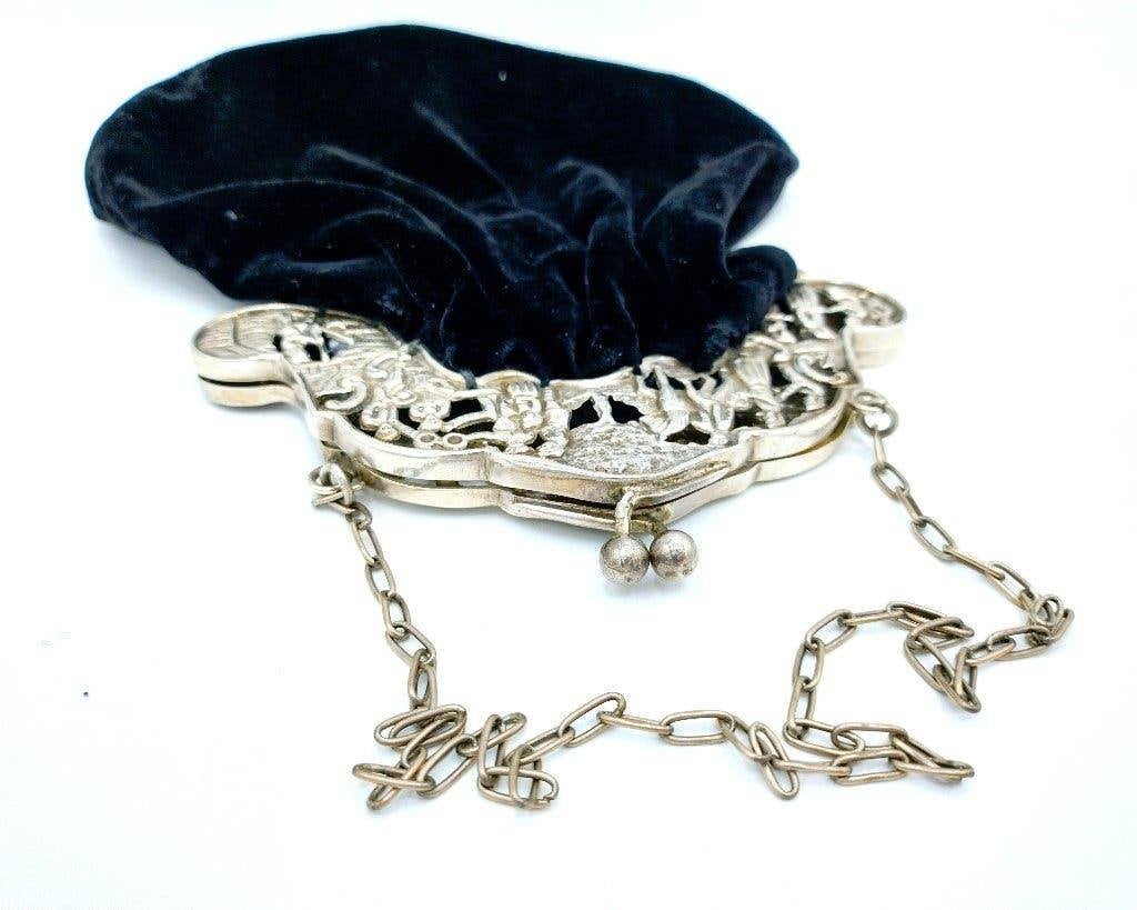 Zilveren tasbeugel, verloren zoon, H. Hooijkaas, 1921, Verzenden, Zilver